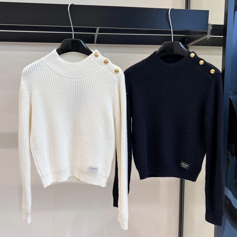 Prada Shoulder Buckle Sweater